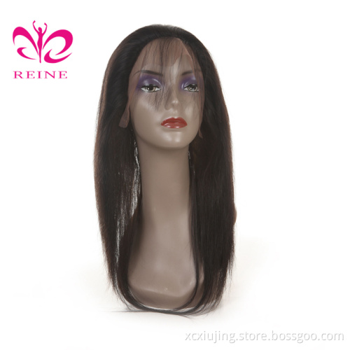 360 Lace Frontal Wigs With Baby Hair 150% Straight Brazilian Remy Hair Pre Plucked Transparent Lace Wig